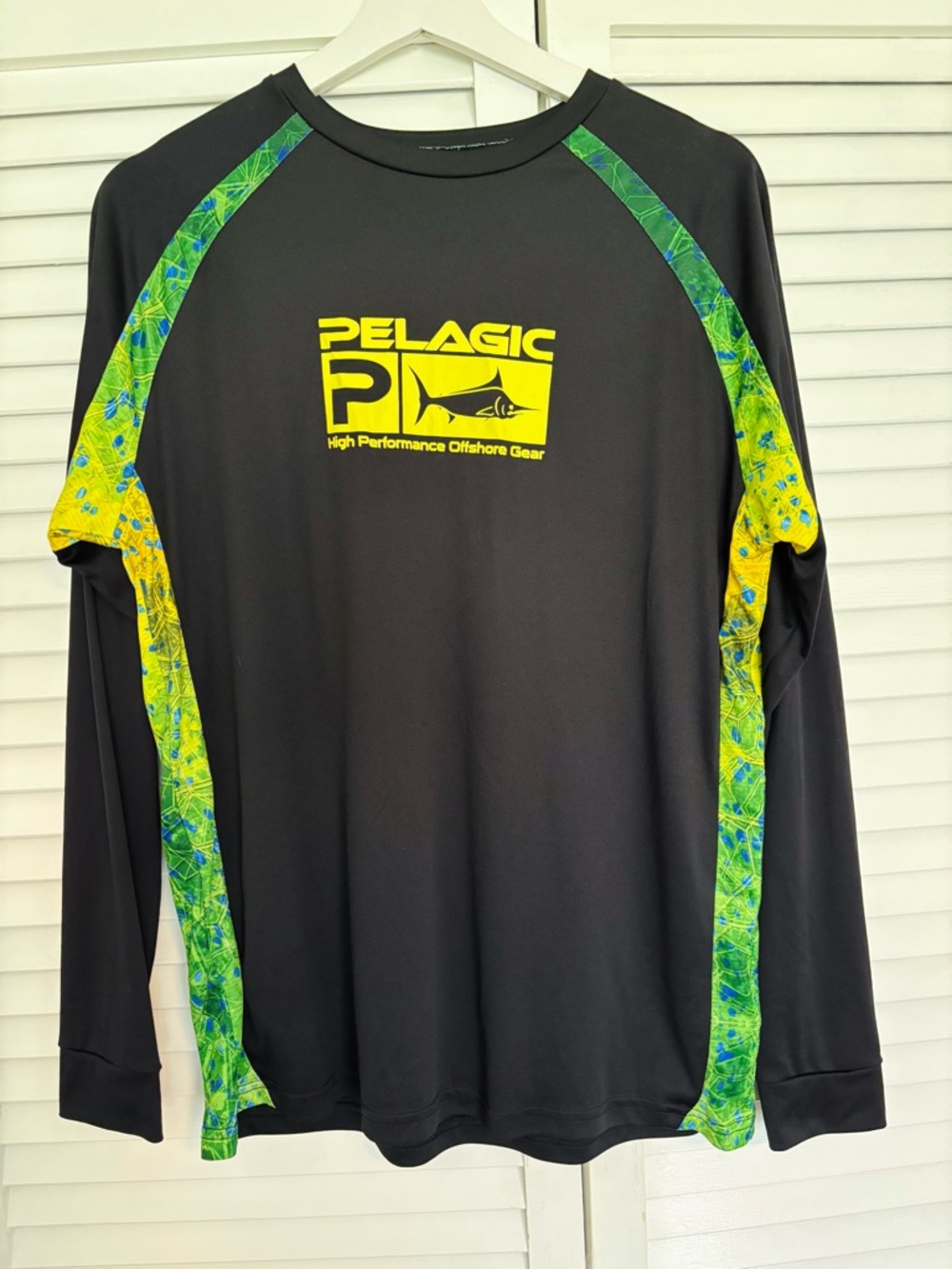 Pelagic Black Long Sleeve High Performance Shirt
